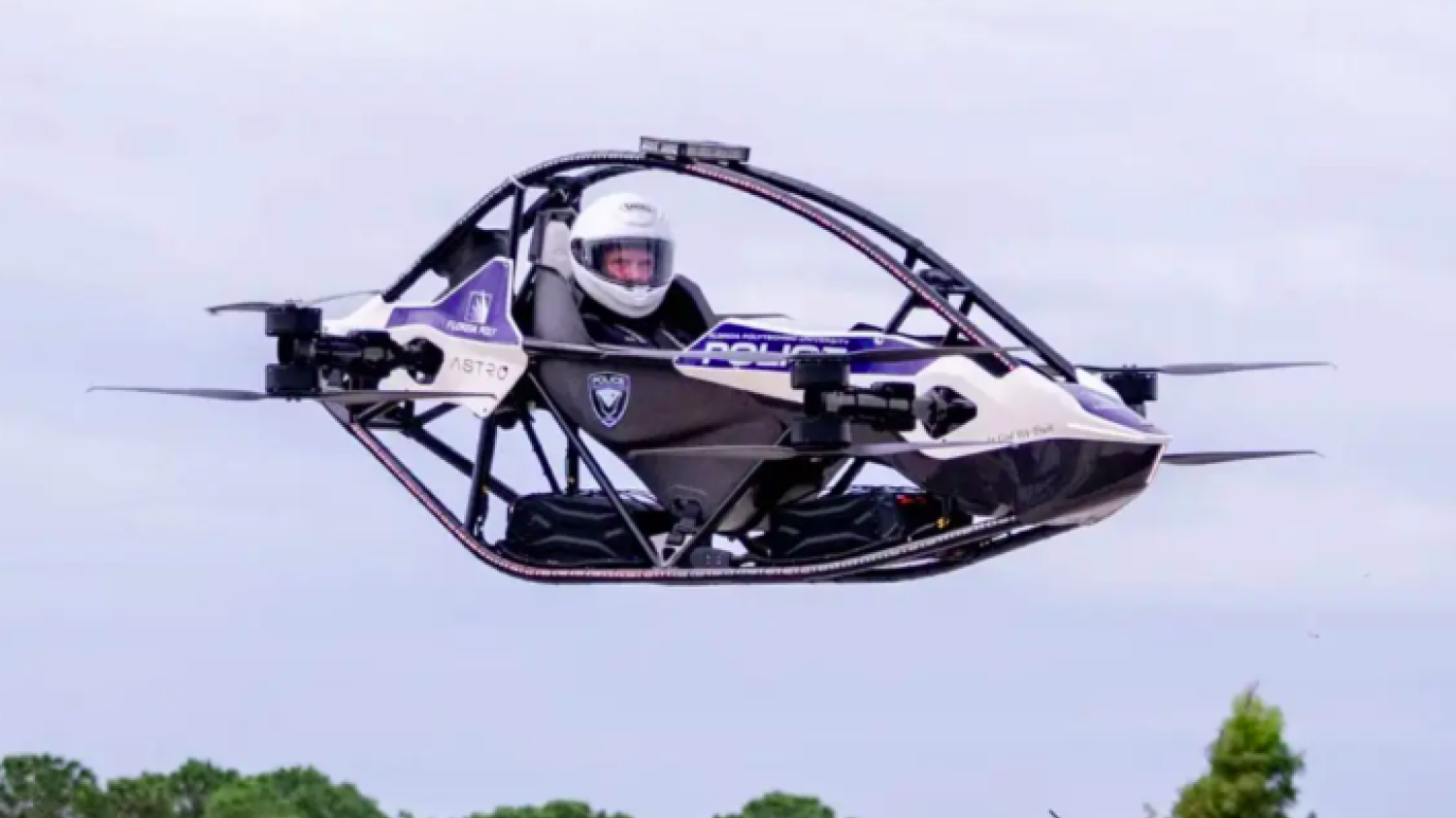 La police teste un drone monoplace capable de voler à 102 km/h, mais limité à 20 minutes d’autonomie