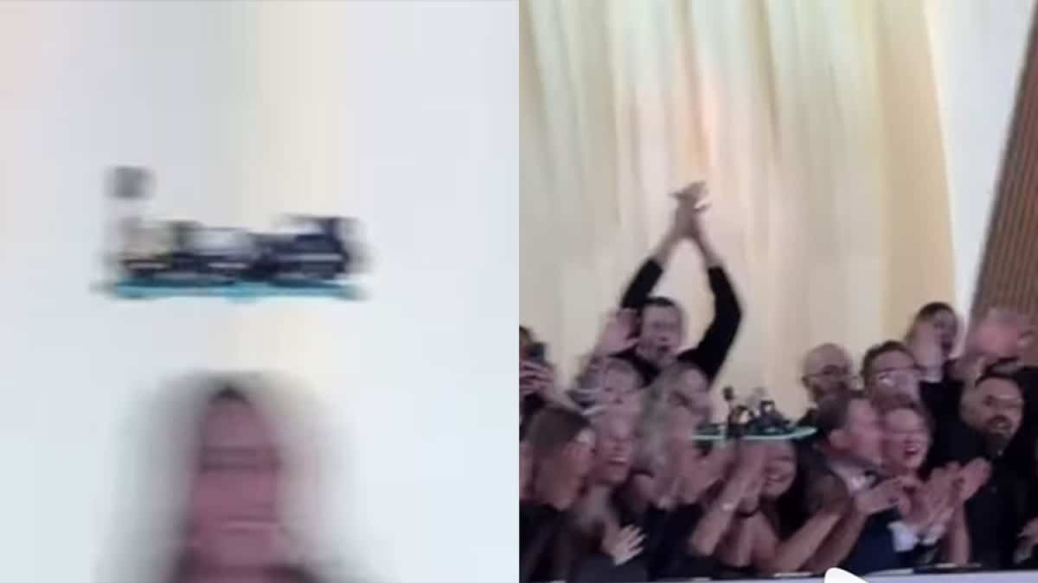 Les gens sont très excités de voir un drone défiler sur le tapis rouge des Oscars