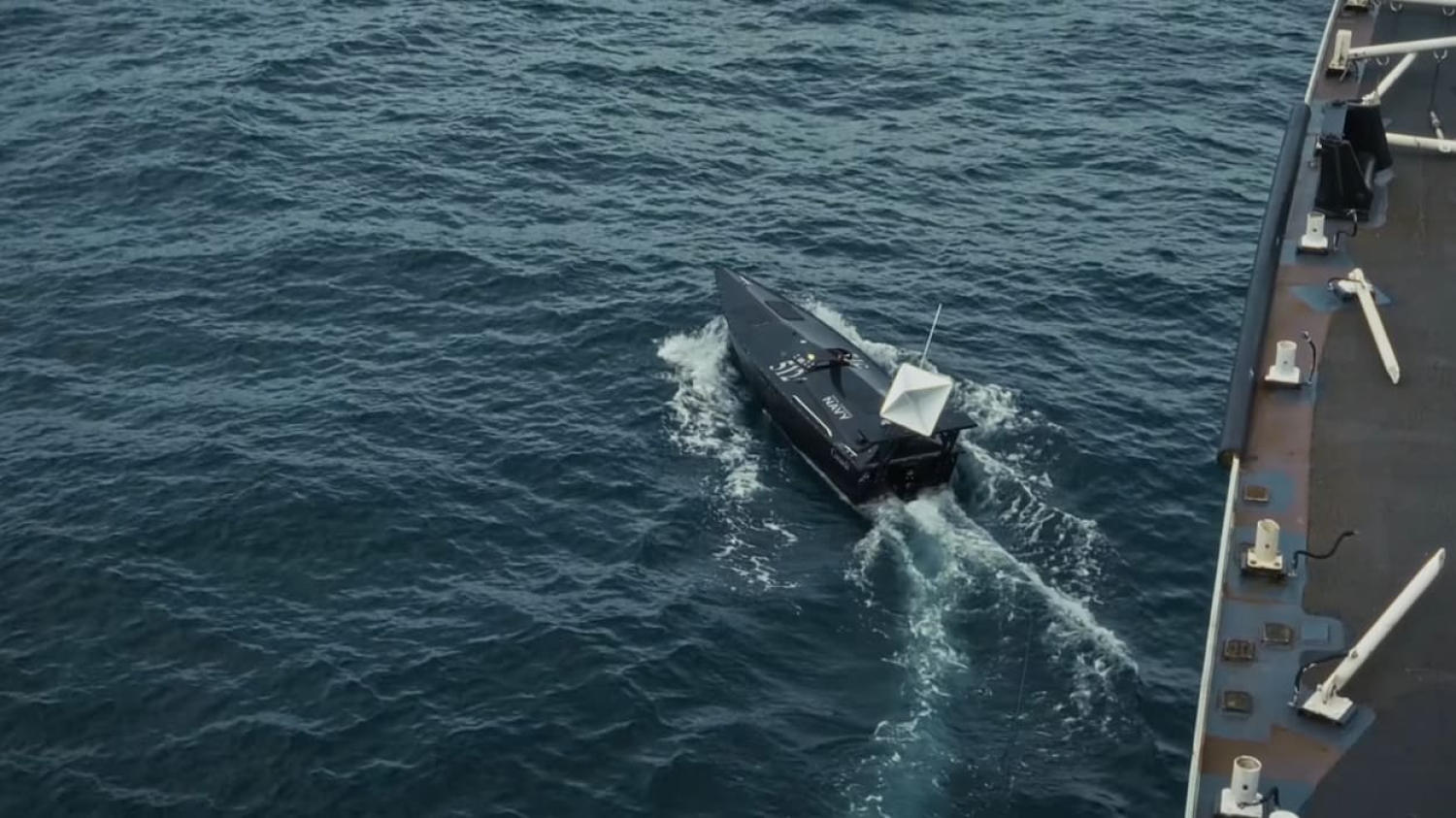 La Marine teste un drone de surface