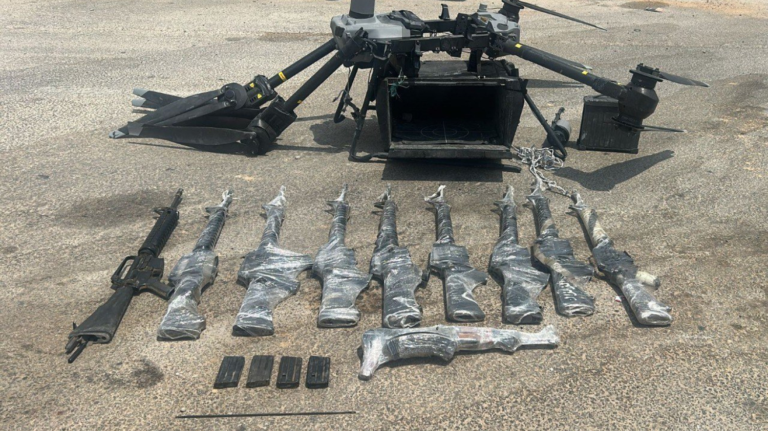 Tsahal a déjoué une tentative de contrebande d’armes depuis l’Égypte avec un drone