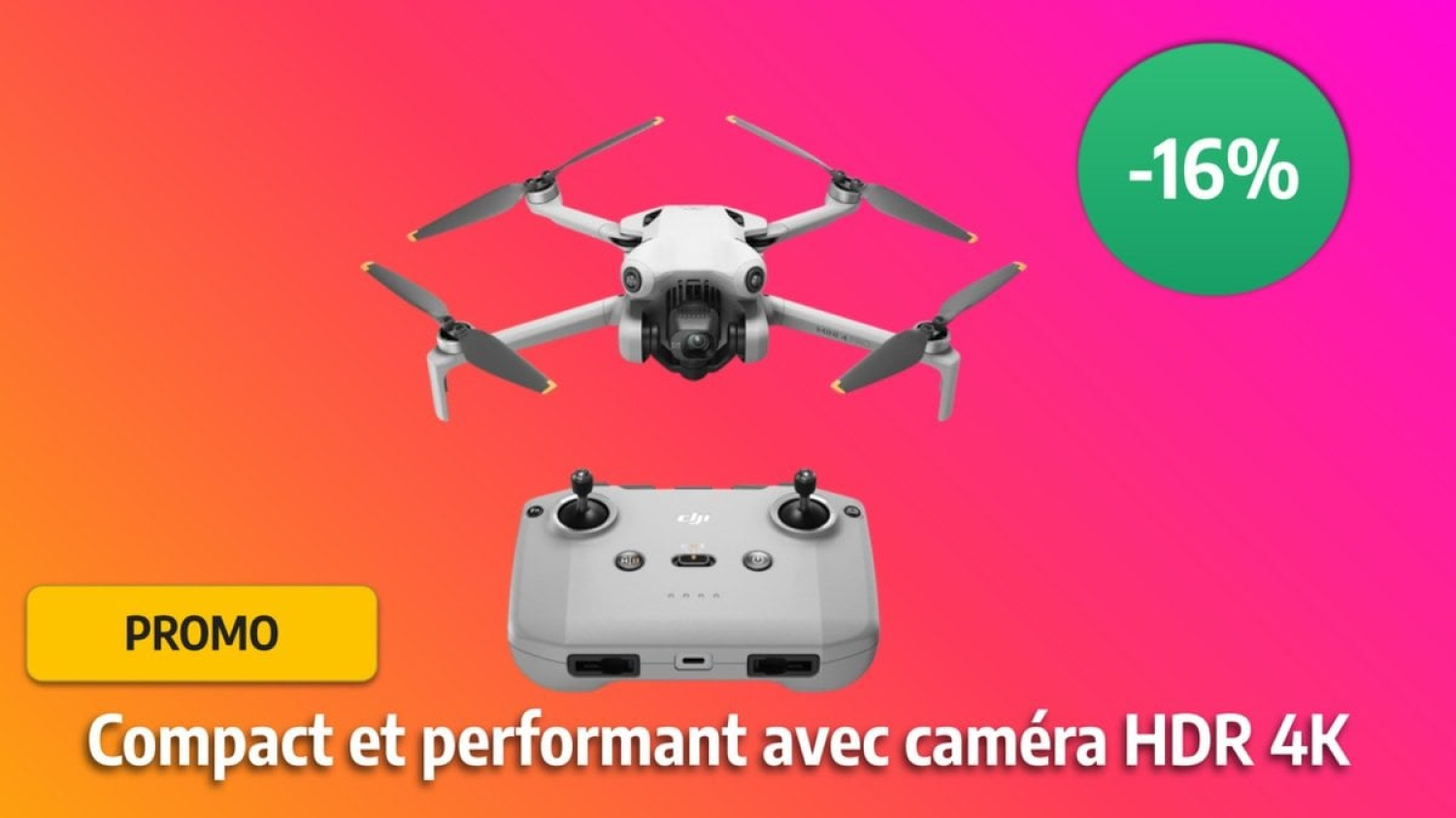 Promo drone : avec l'annonce du Dji Mini 5 Pro, le prix du Dji Mini 4 Pro baisse et c'est toujours une des meilleures références