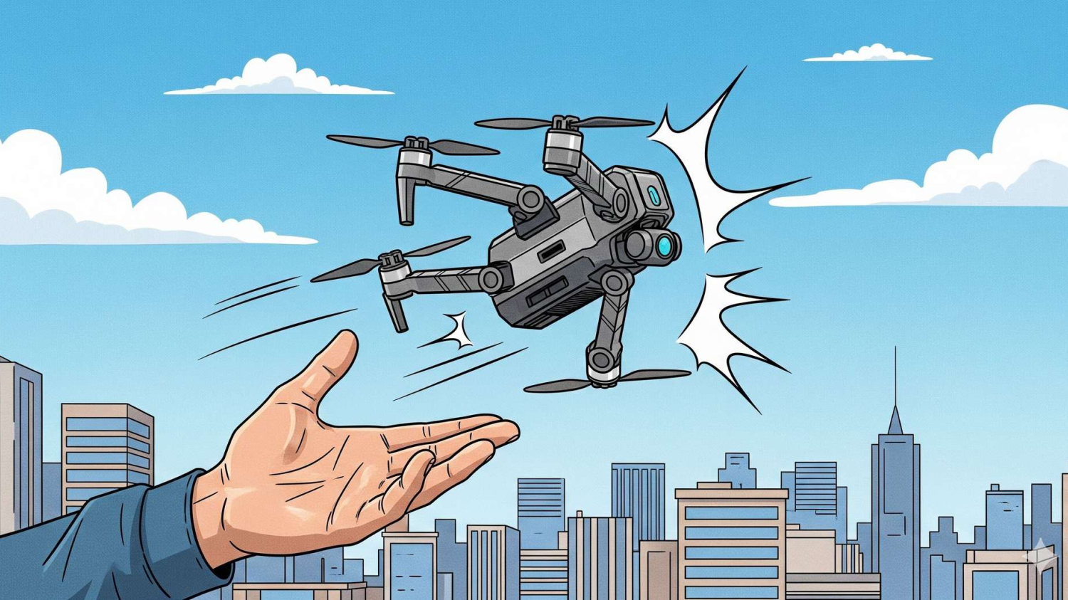 Ce drone miniature peut voler même lancé à pleine vitesse et tient...