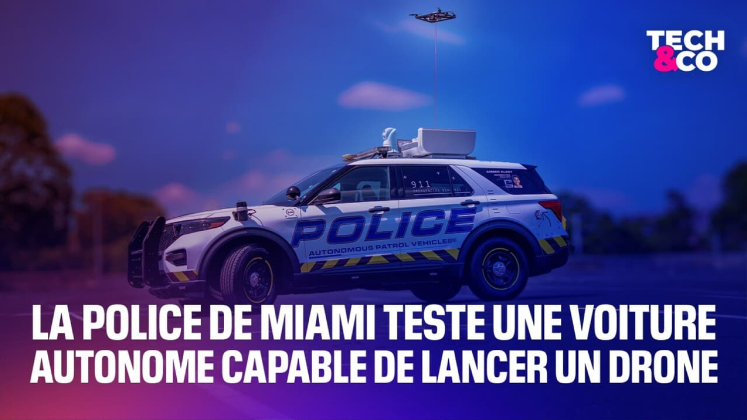 La police de Miami teste une voiture autonome capable de lancer un drone