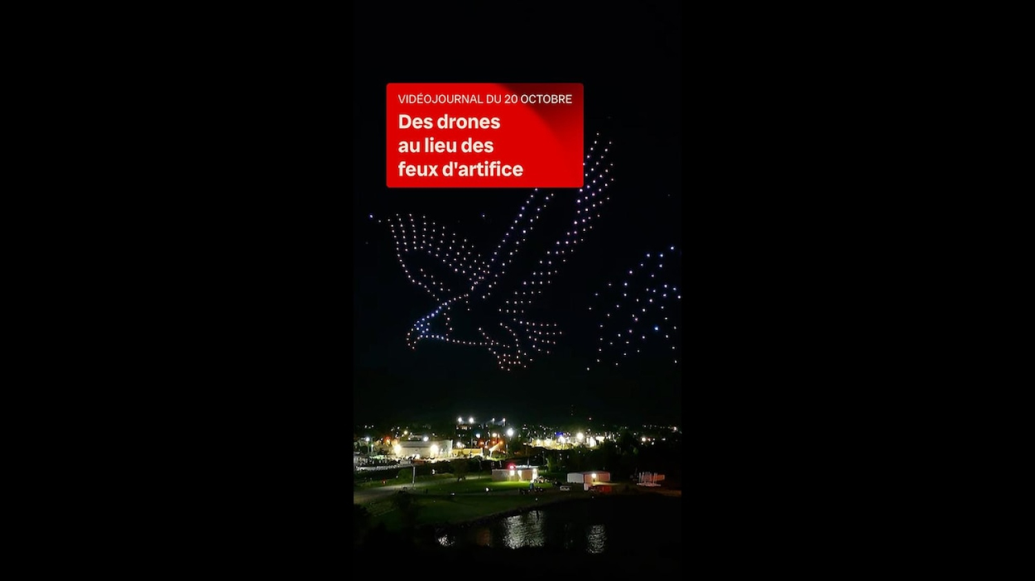 Des villes du N.-B. célèbrent avec des drones plutôt que des feux d’artifice