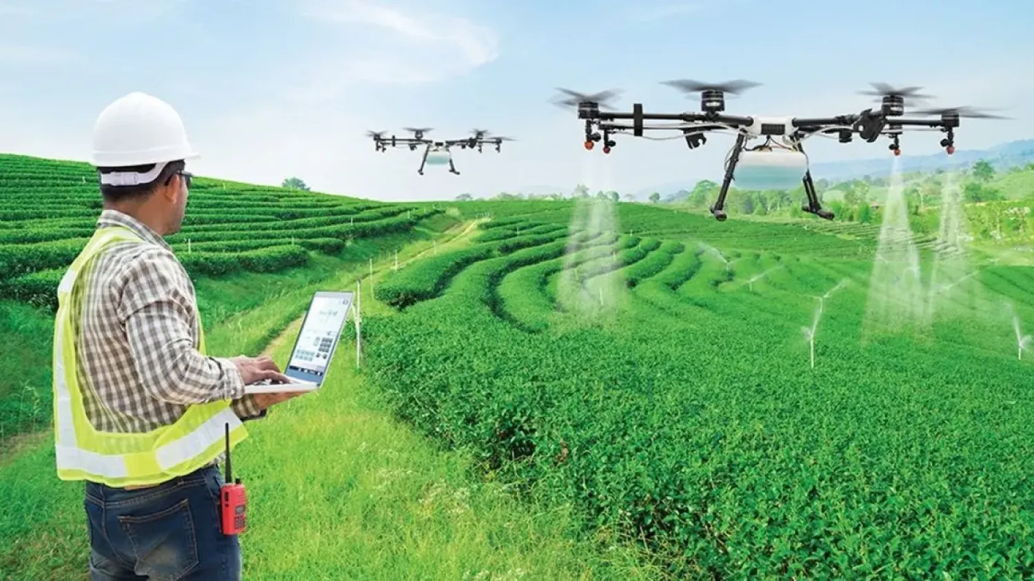 Mise en garde concernant les risques liés à l'utilisation de drones pour la pulvérisation de pesticides.