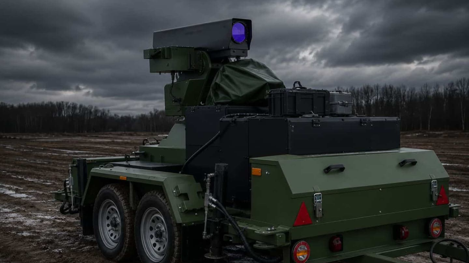 Une entreprise ukrainienne a mis sur point un rayon laser capable de perforer des drones jusqu'à 5...