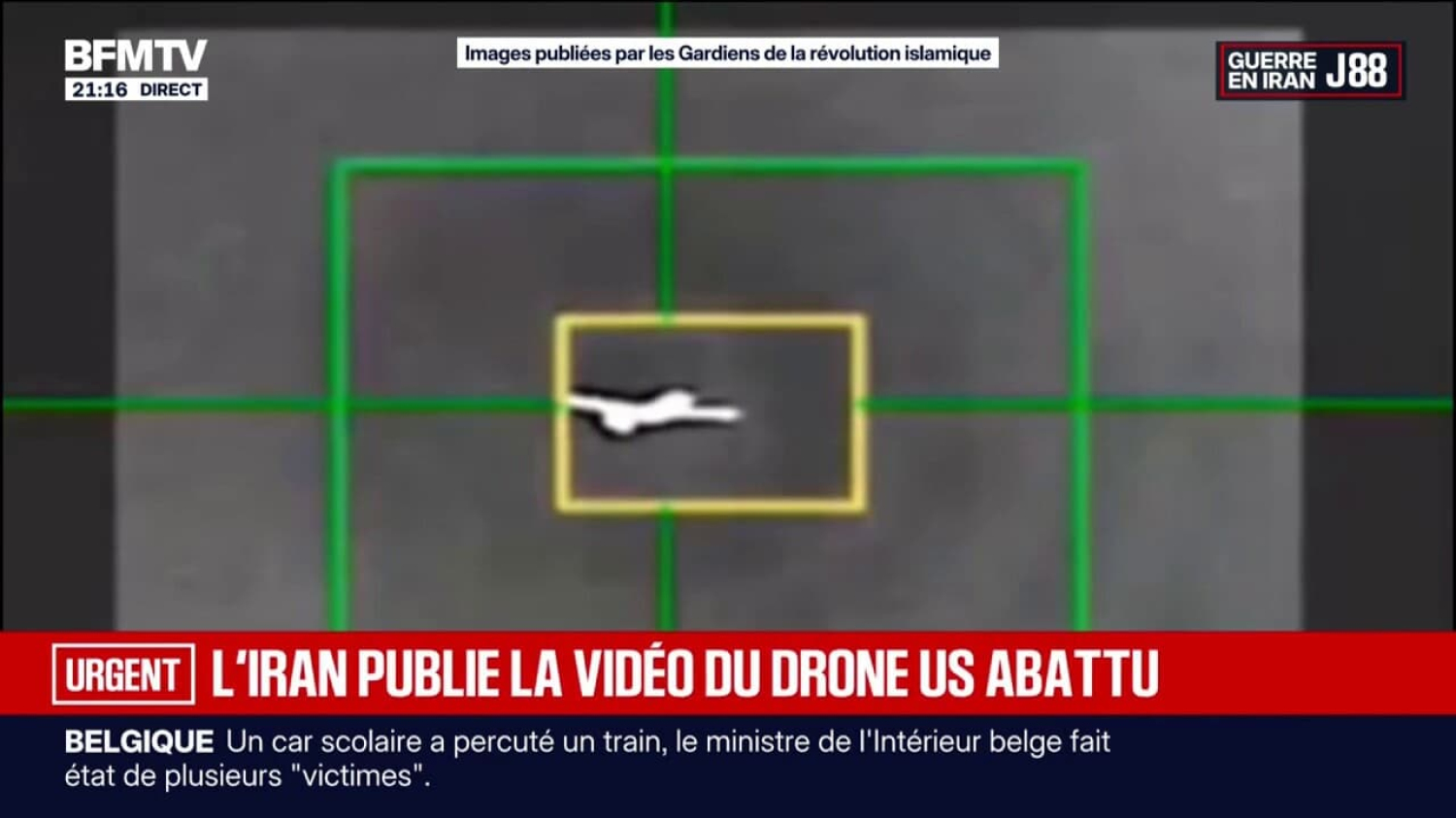 L’Iran publie une vidéo du drone américain qui aurait été abattu par les Gardiens de la Révolution