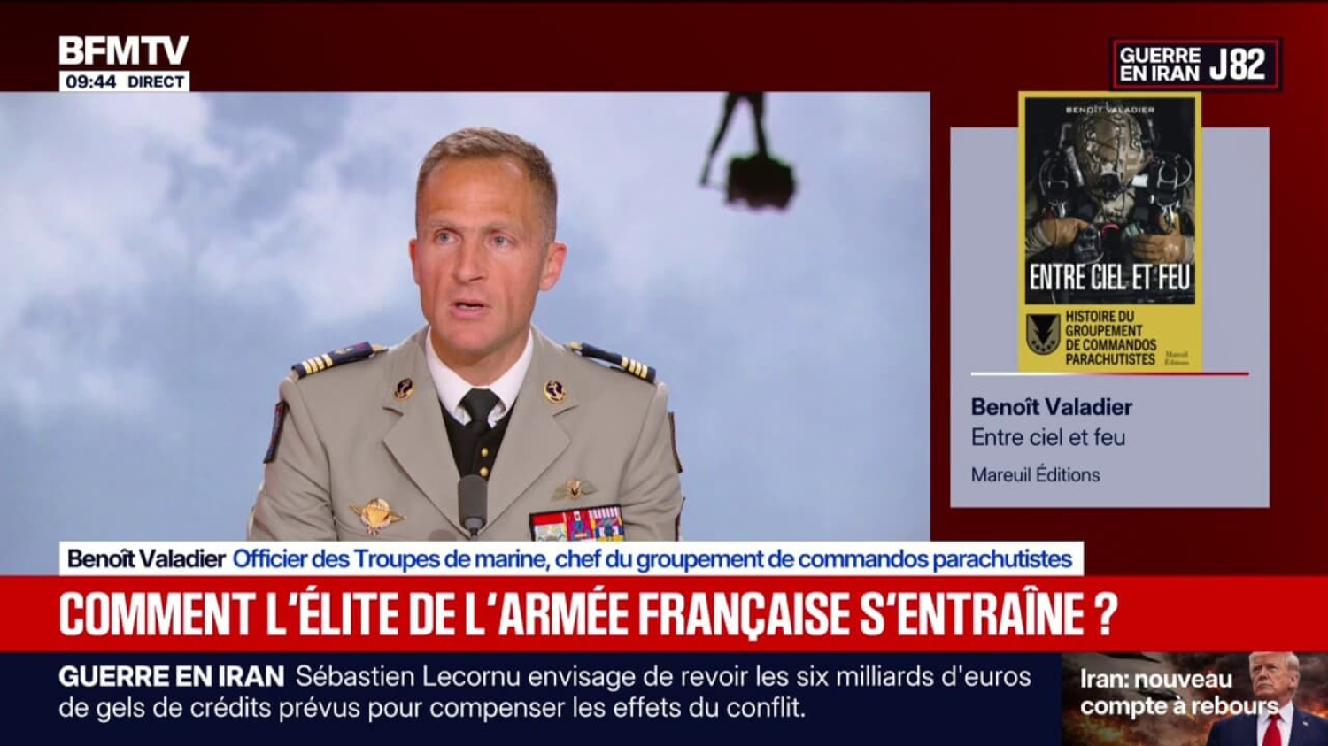 "Le drone nous aide énormément, mais il ne remplacera jamais l'homme", explique le chef du groupement de commandos parachutistes Benoît Valadier