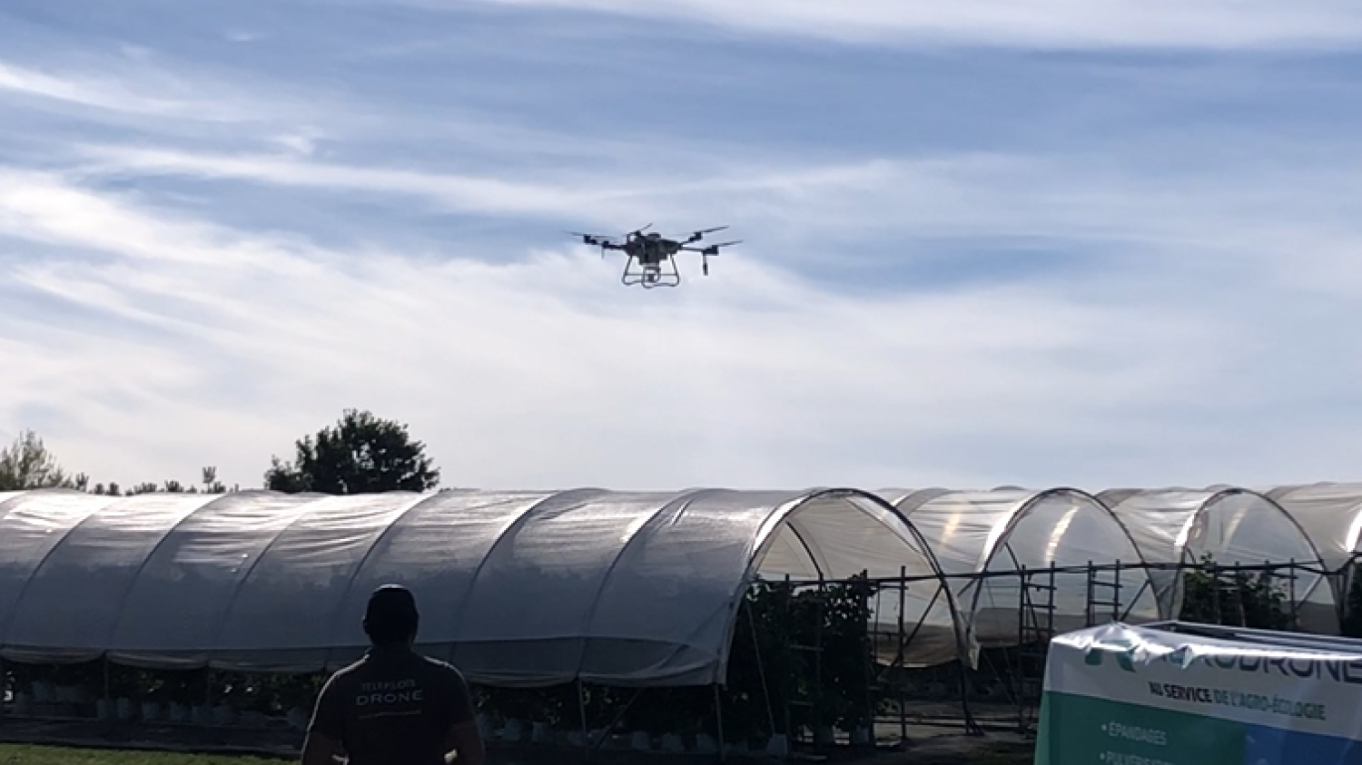 Maraîchage sous serre : « Avec le drone, le blanchiment est plus homogène »
