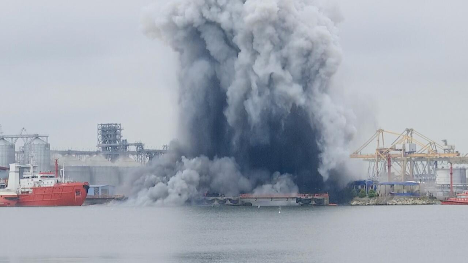 Un drone maritime ukrainien explose dans le port roumain de Constanta, sans faire de blessés