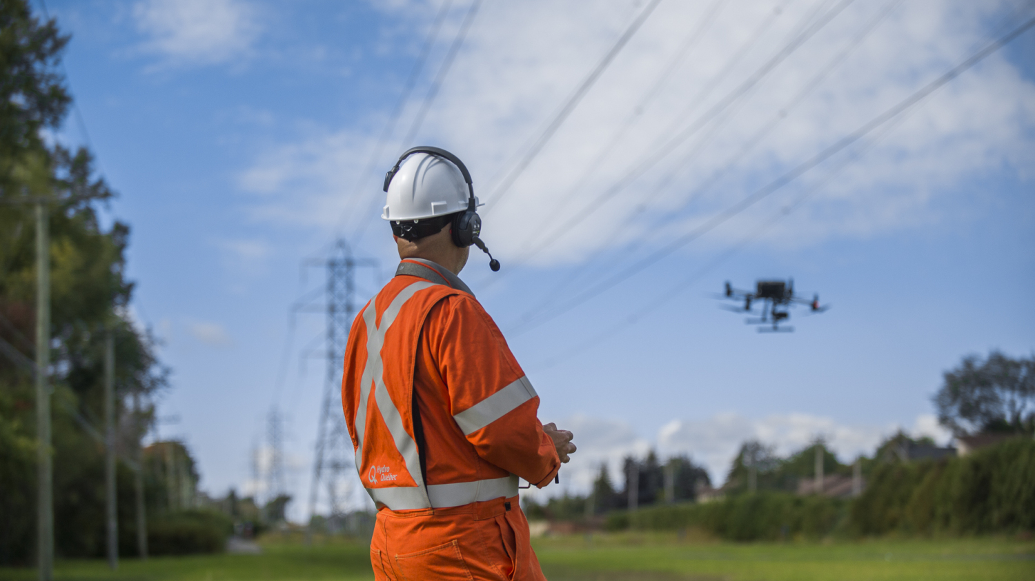 Hydro-Québec: drones en inspection dans Laval-des-Rapides