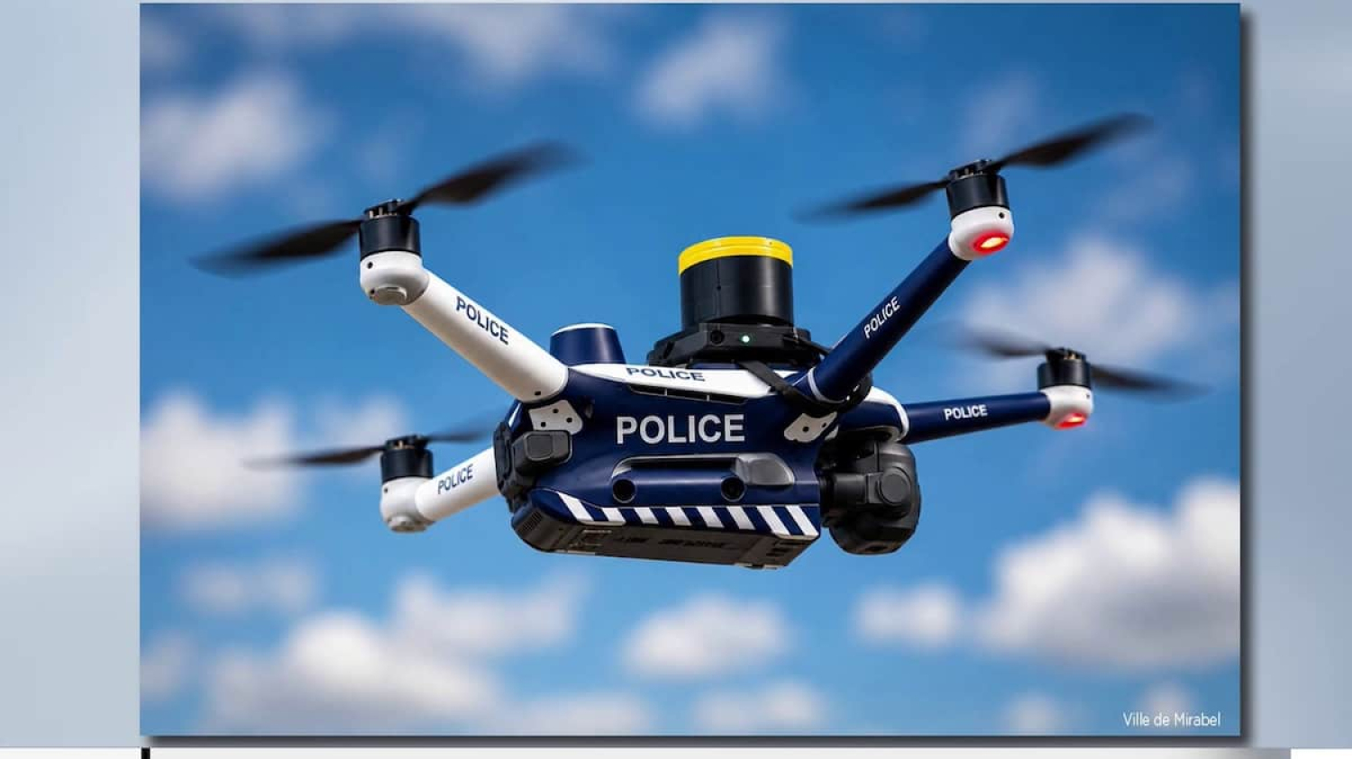 Un drone premier répondant à Mirabel