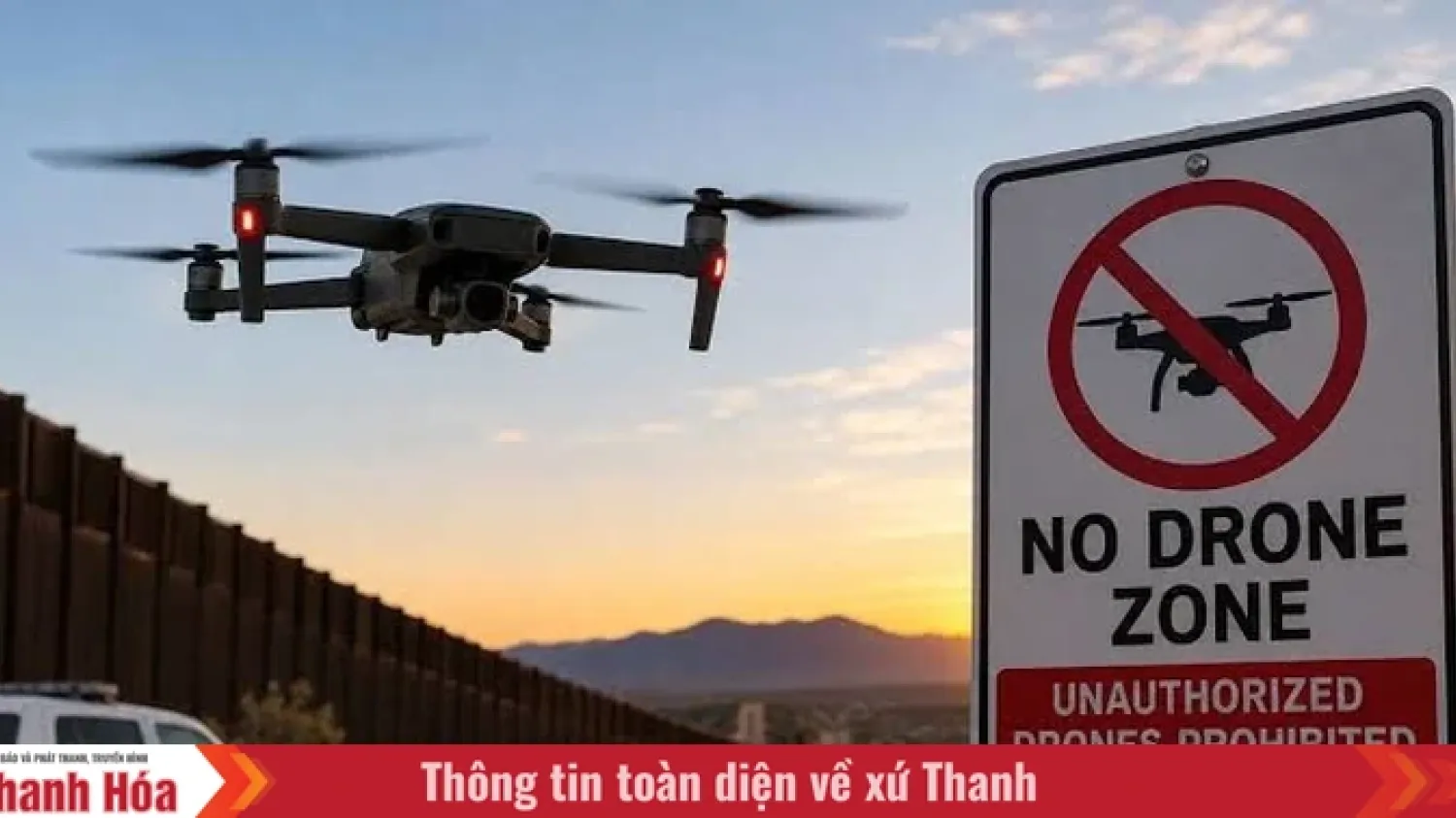 La FAA a restreint les vols de drones le long de la frontière entre les États-Unis et le Mexique.