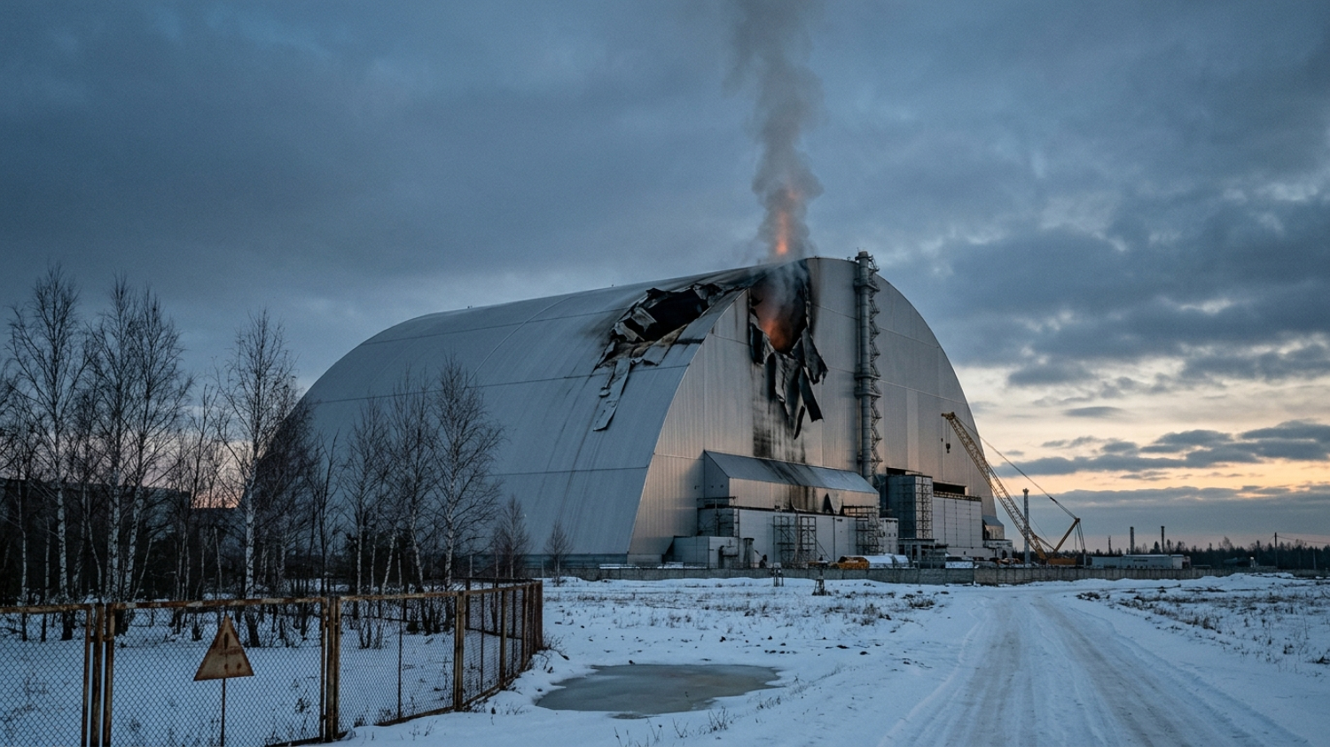 36 000 tonnes, prévue pour tenir 100 ans : dix mois après un seul drone, l'arche de Tchernobyl a perdu sa fonction de confinement selon l'AIEA
