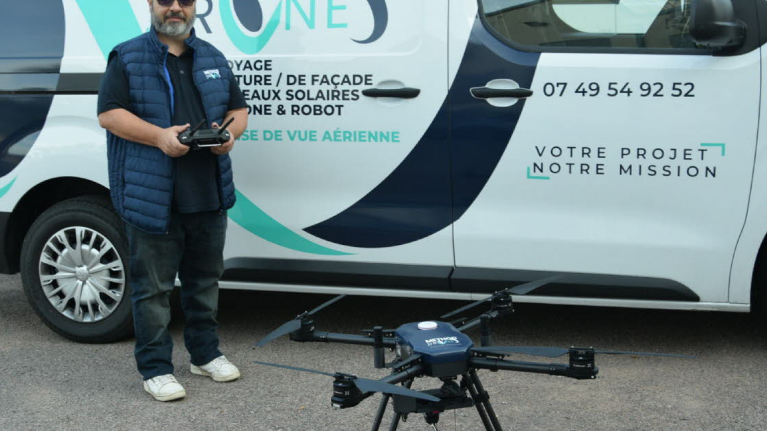 Chalon-sur-Saône. Avec son drone de nettoyage, Stéphane Béquillard prend son envol